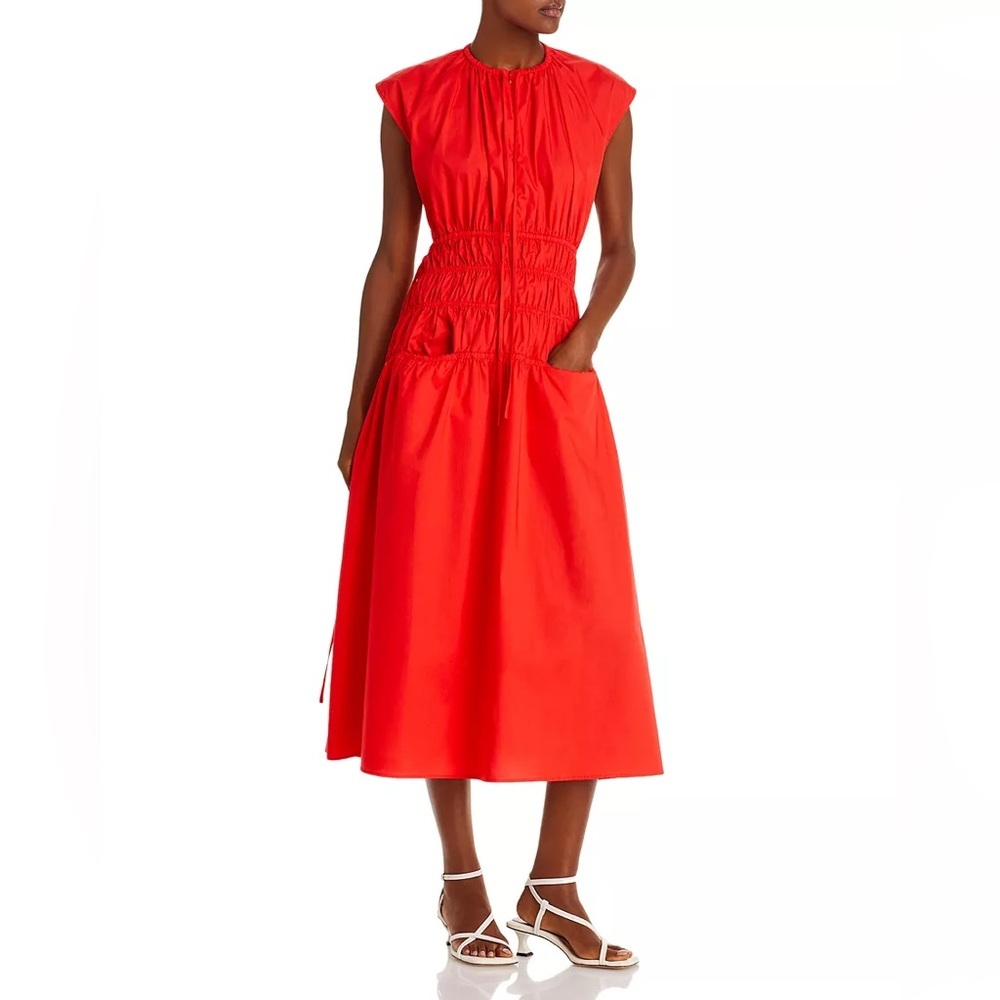 Proenza Schouler White Label
Back Cutout Drawstring Midi Dress (114)